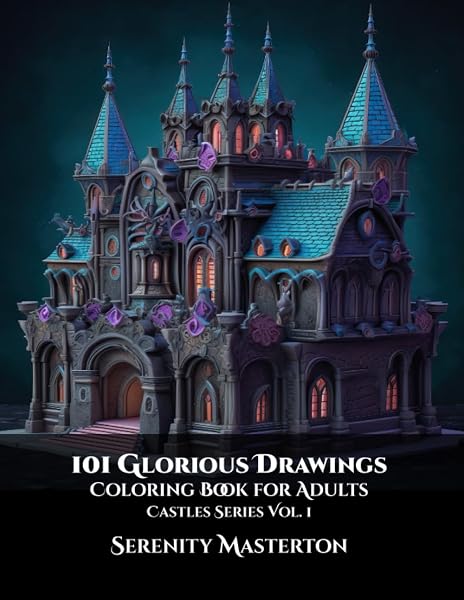 Castles coloring book cover